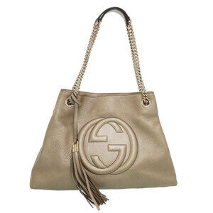 Gucci Soho Chain Tote pebbled leather Shoulder Bag
